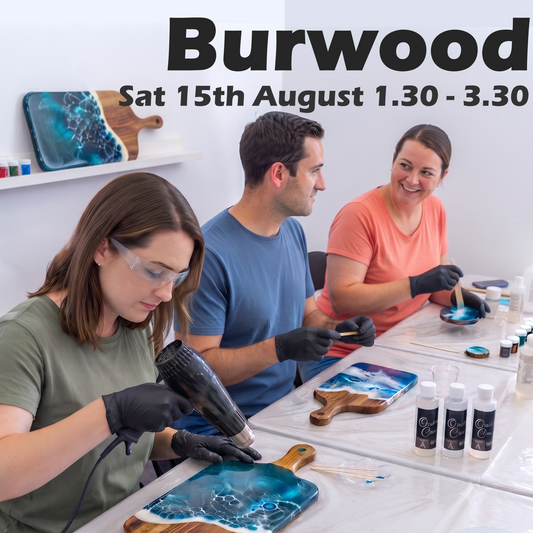 Resin Class (Burwood) Saturday 15th August 1.30pm-3.30pm