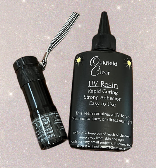 UV Resin 100g + UV 395nm Torch