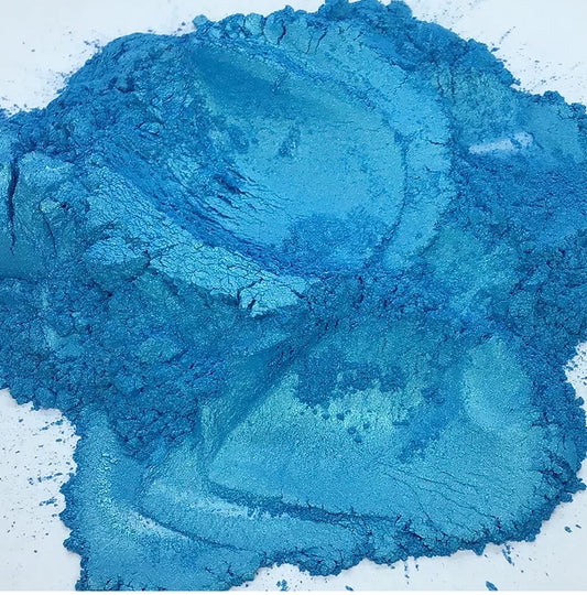 Golden Blue Mica Powder image 0